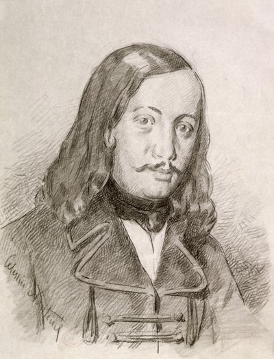 Théophile Gautier (1811-72) de Celestin Francois Nanteuil